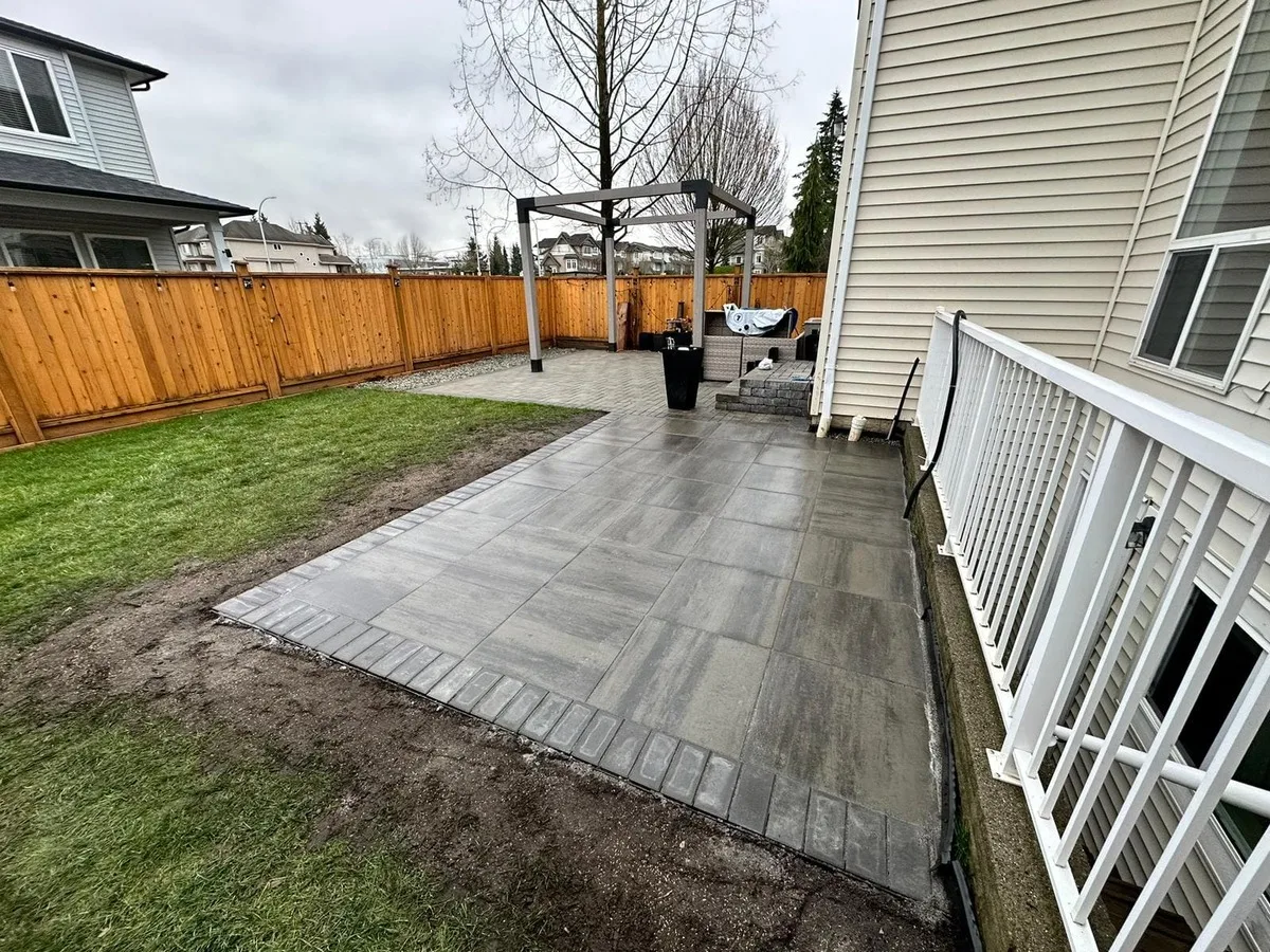 how to build a patio for a hot tub before
